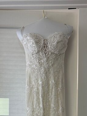 Galia Lahav Couture “Guerlain” | Custom Made | Ivory Lace Fit and Flare | Size 0